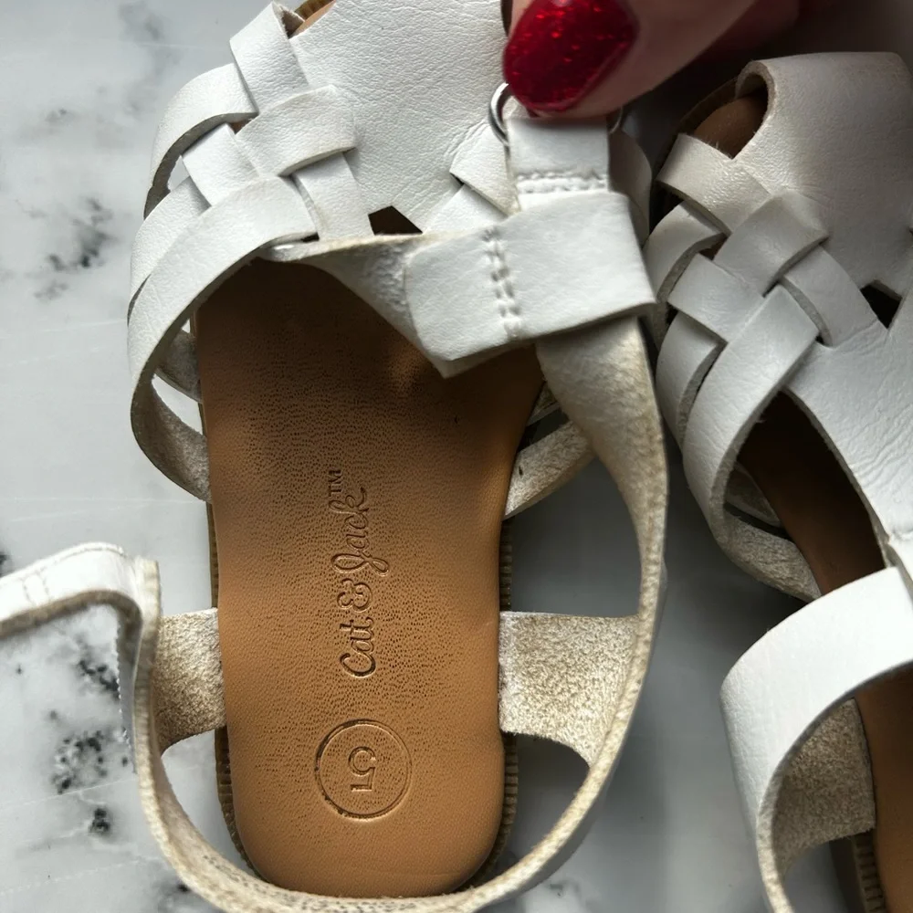 Cat & Jack White Kids Sandals
